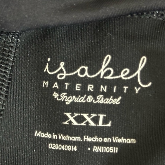 Isabel sz XXL maternity athleisure pant in black Cross over front Hardly worn - Picture 12 of 14